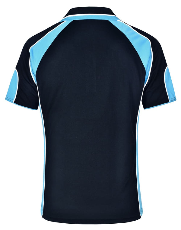 Mens Cooldry Contrast Polo With Sleeve Panel [53-PS61]