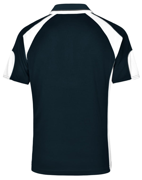 Mens Cooldry Contrast Polo With Sleeve Panel [53-PS61]