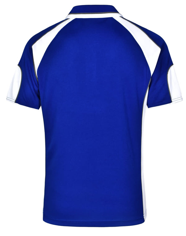 Mens Cooldry Contrast Polo With Sleeve Panel [53-PS61]