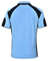 Mens Cooldry Contrast Polo With Sleeve Panel [53-PS61]