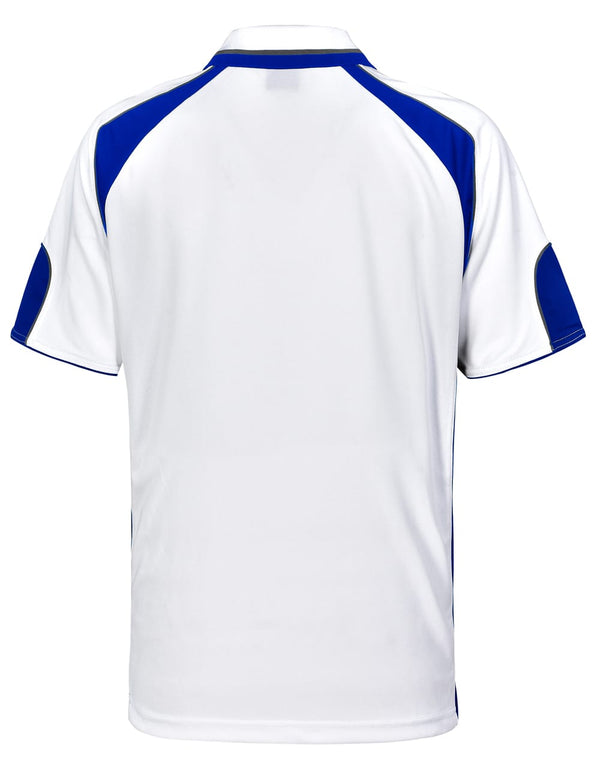 Mens Cooldry Contrast Polo With Sleeve Panel [53-PS61]