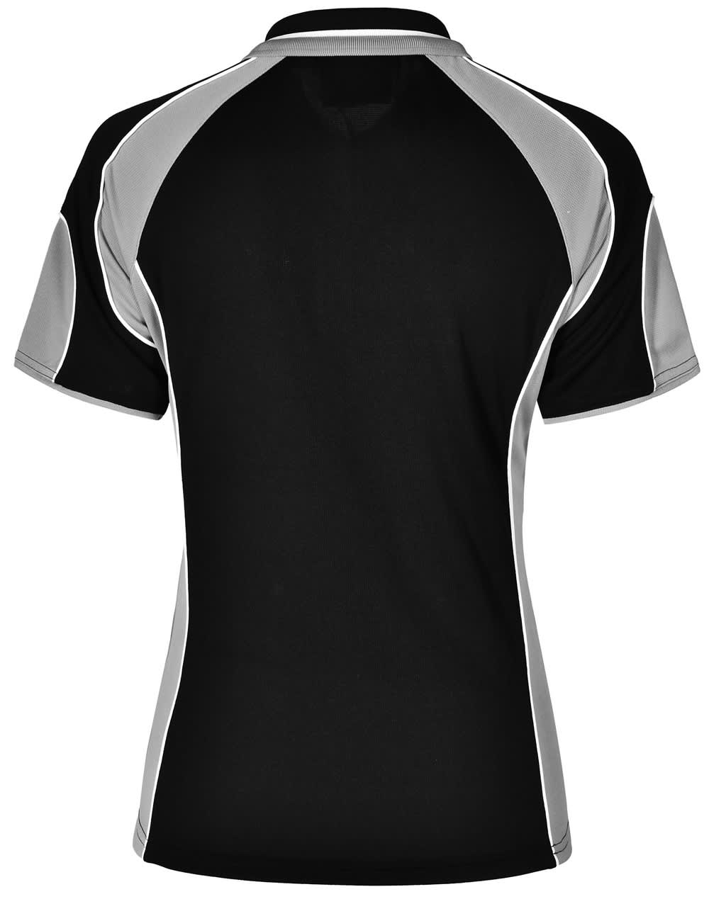 Ladies Cooldry Contrast Polo With Sleeve Panel [53-PS62]