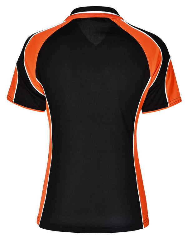 Ladies Cooldry Contrast Polo With Sleeve Panel [53-PS62]