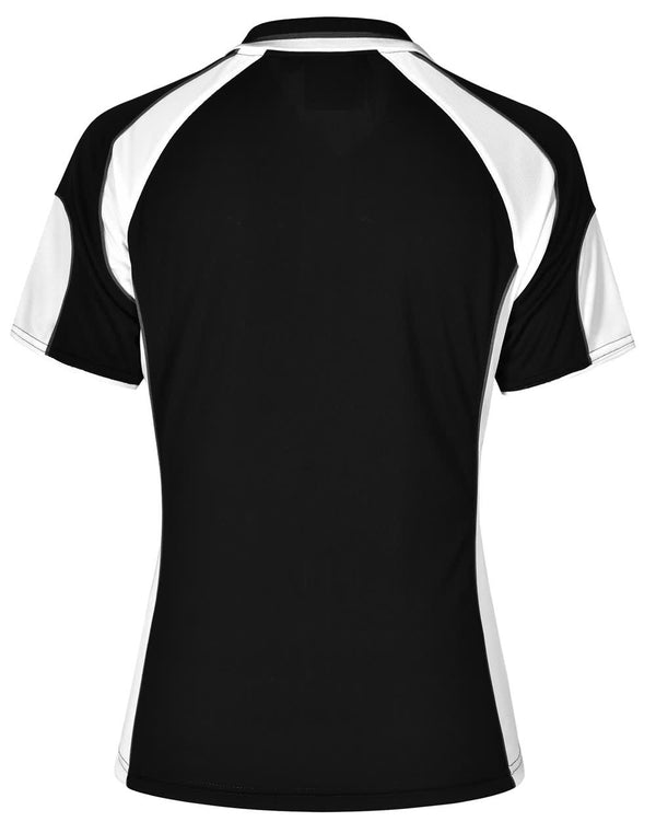 Ladies Cooldry Contrast Polo With Sleeve Panel [53-PS62]