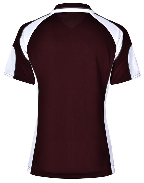 Ladies Cooldry Contrast Polo With Sleeve Panel [53-PS62]
