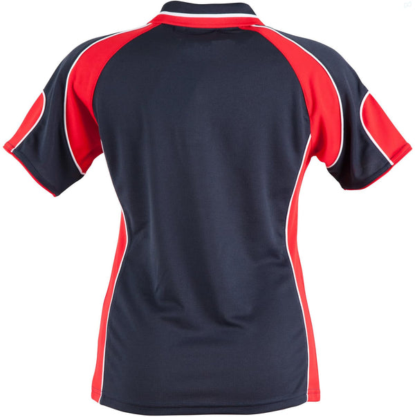 Ladies Cooldry Contrast Polo With Sleeve Panel [53-PS62]
