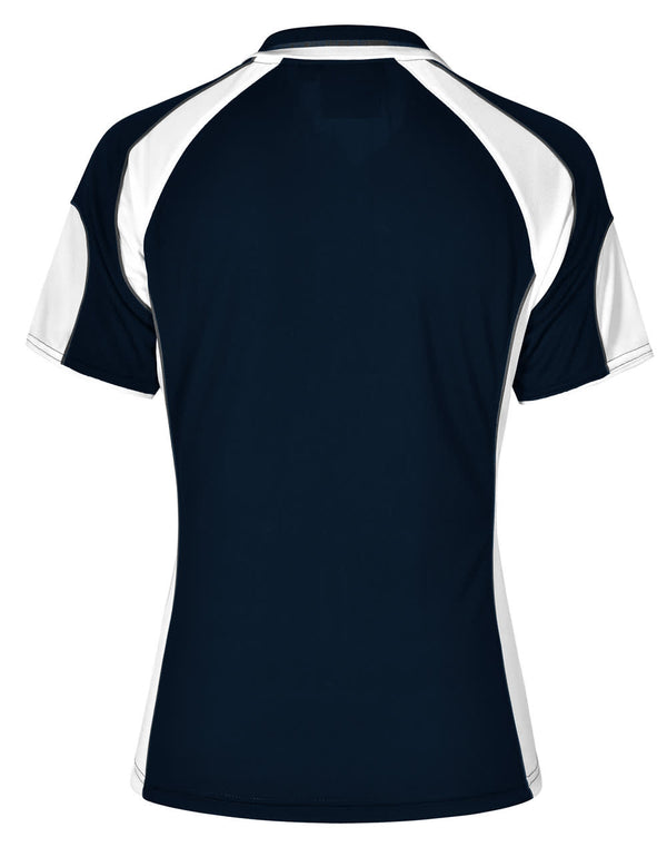 Ladies Cooldry Contrast Polo With Sleeve Panel [53-PS62]