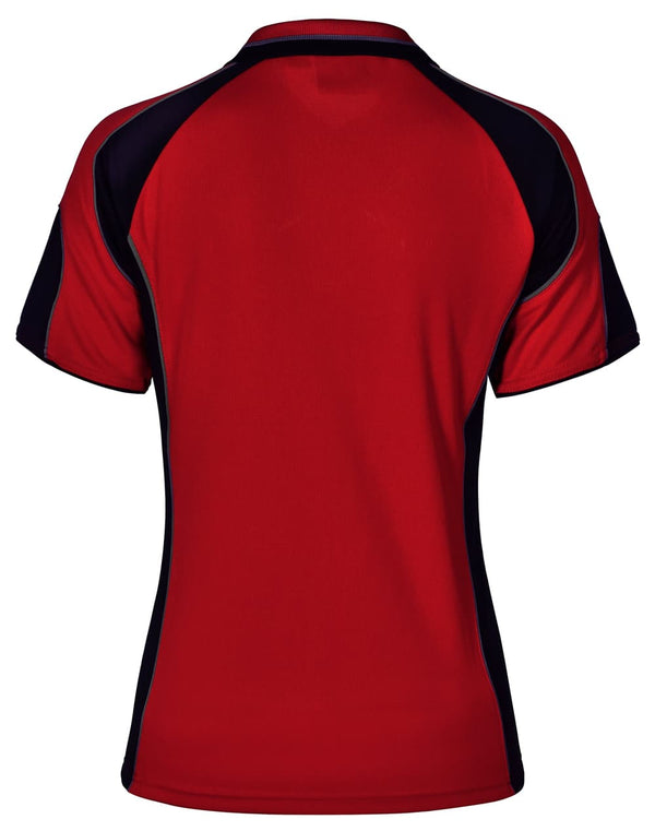 Ladies Cooldry Contrast Polo With Sleeve Panel [53-PS62]