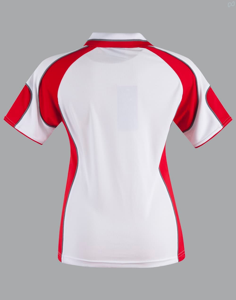 Ladies Cooldry Contrast Polo With Sleeve Panel [53-PS62]