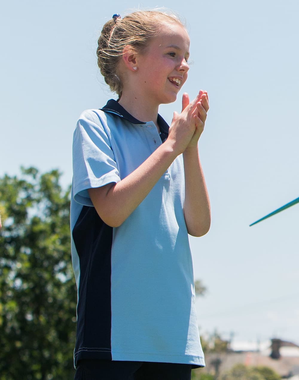 Kids TrueDry Contrast S/S Polo [53-PS73K]
