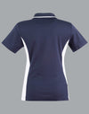 Ladies TrueDry Contrast S/S Polo [53-PS74]