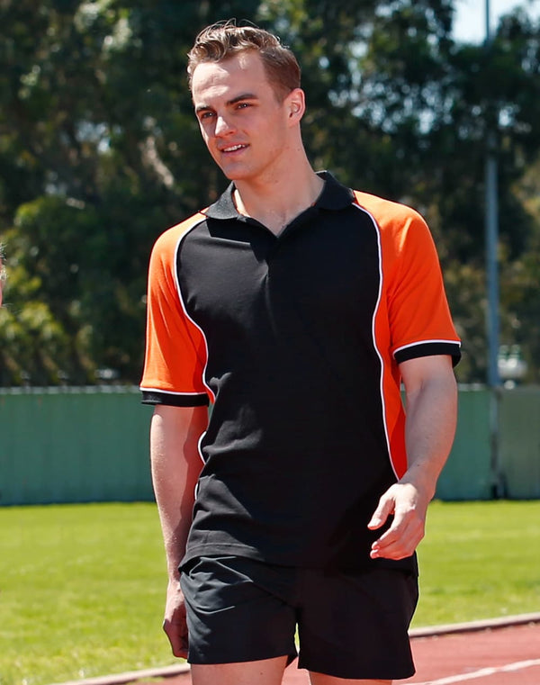 Mens TrueDry Tricolour S/S Pique Polo [53-PS77]