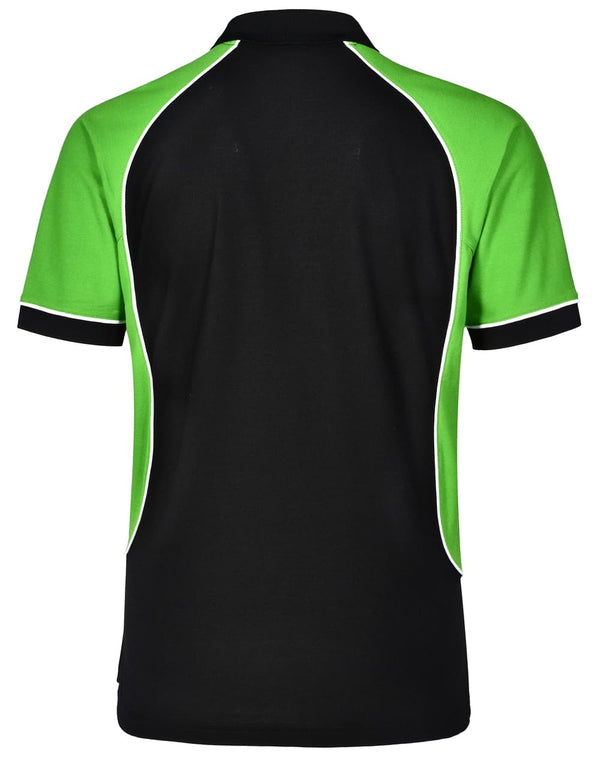 Mens TrueDry Tricolour S/S Pique Polo [53-PS77]