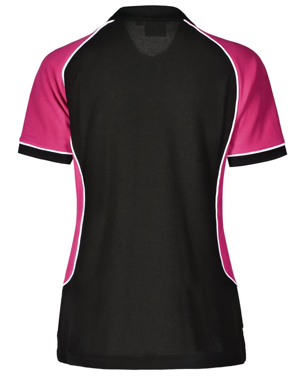 Ladies TrueDry Tricolour S/S Pique Polo [53-PS78]