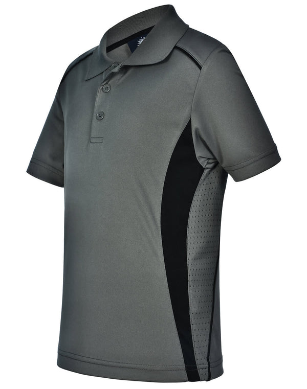 Kids Cooldry S/S Contrast Interlock Polo [53-PS79K]