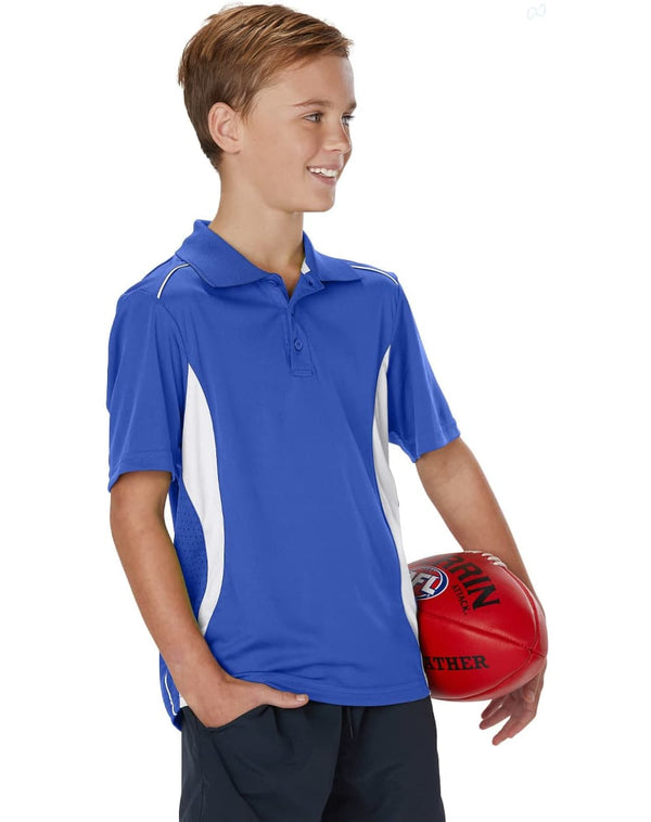 Kids Cooldry S/S Contrast Interlock Polo [53-PS79K]