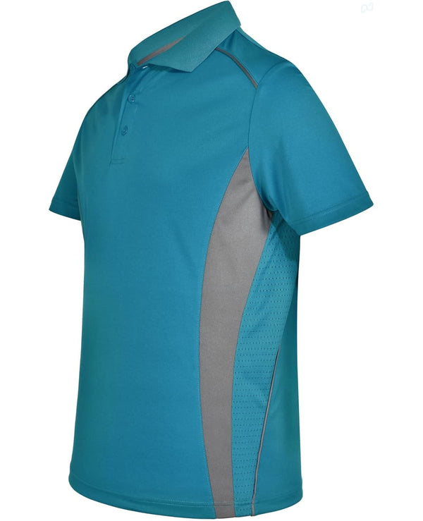 Mens Cooldry S/S Contrast Interlock Polo [53-PS79]