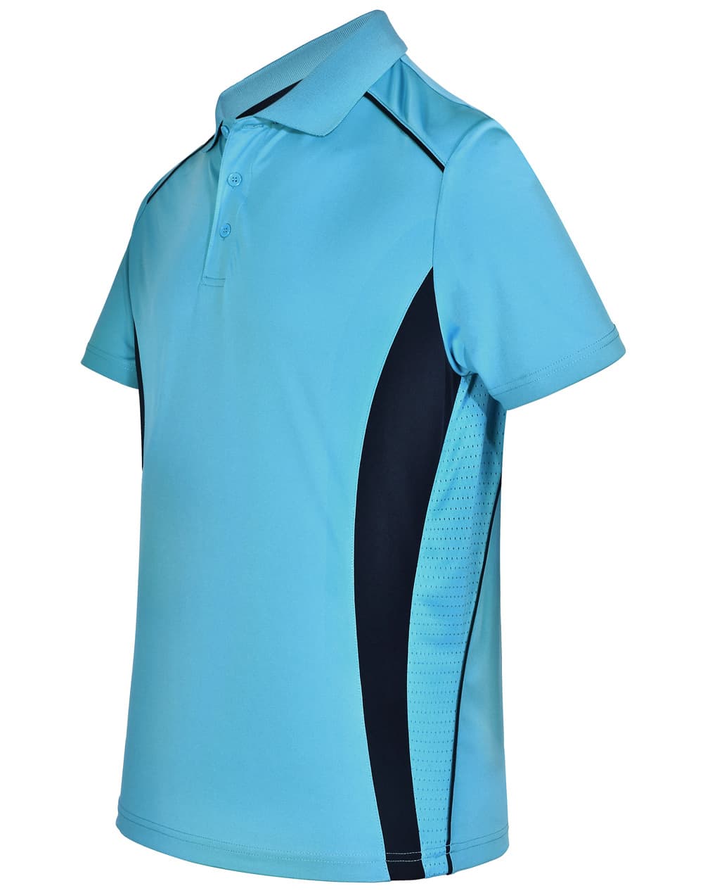Mens Cooldry S/S Contrast Interlock Polo [53-PS79]