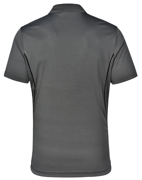Mens Cooldry S/S Contrast Interlock Polo [53-PS79]