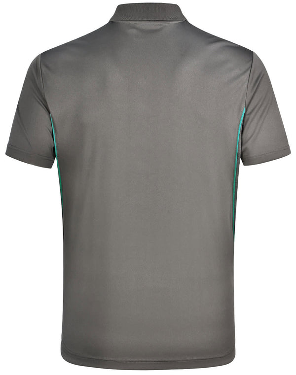 Mens Cooldry S/S Contrast Interlock Polo [53-PS79]