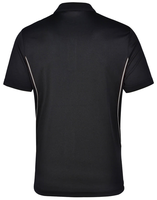 Mens Cooldry S/S Contrast Interlock Polo [53-PS79]