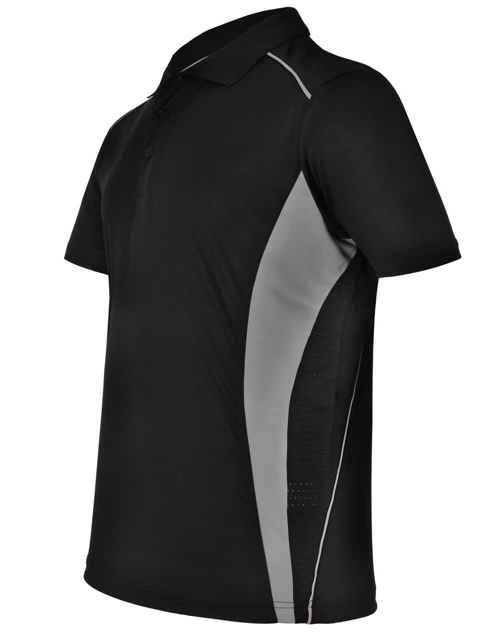 Mens Cooldry S/S Contrast Interlock Polo [53-PS79]