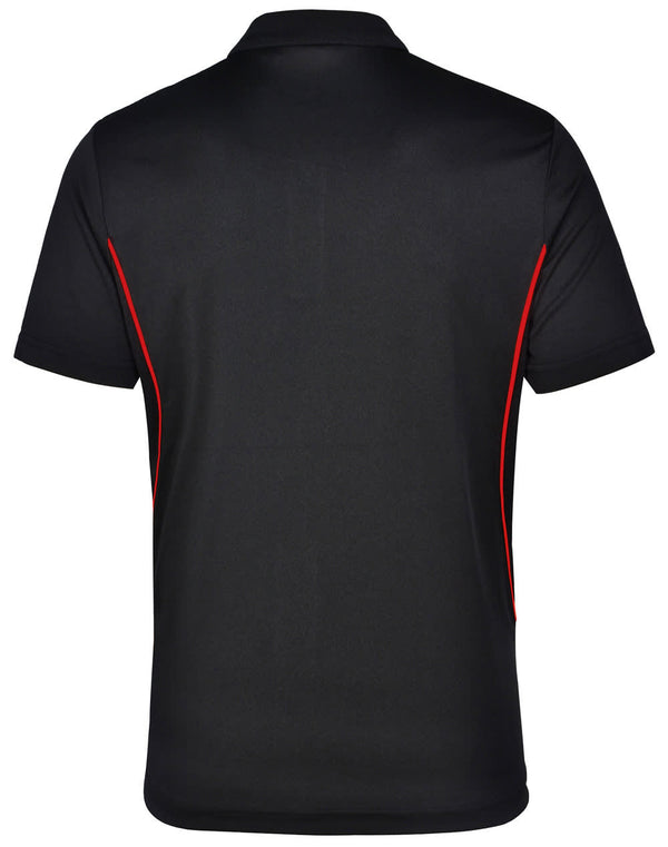 Mens Cooldry S/S Contrast Interlock Polo [53-PS79]