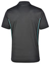 Mens Cooldry S/S Contrast Interlock Polo [53-PS79]