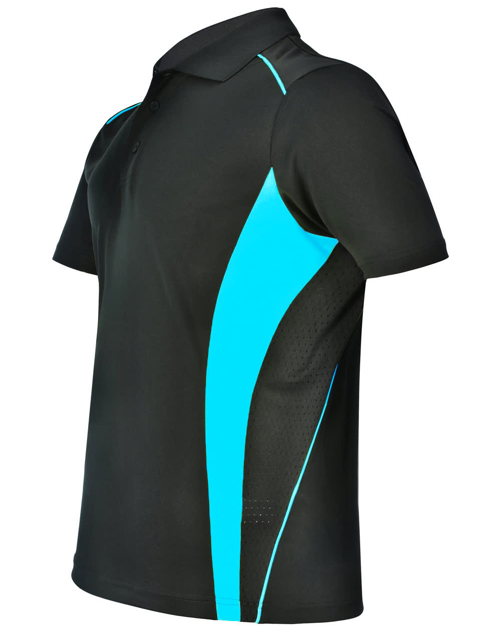 Mens Cooldry S/S Contrast Interlock Polo [53-PS79]
