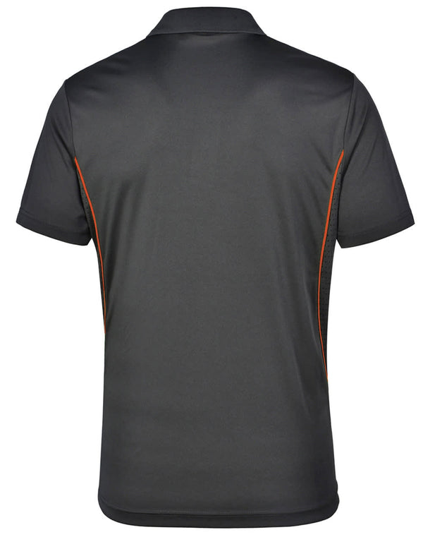 Mens Cooldry S/S Contrast Interlock Polo [53-PS79]