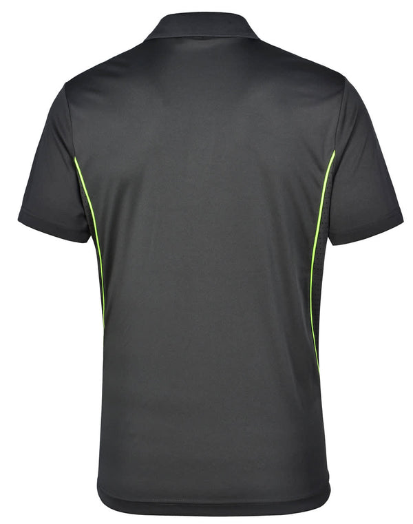 Mens Cooldry S/S Contrast Interlock Polo [53-PS79]