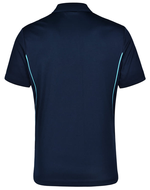 Mens Cooldry S/S Contrast Interlock Polo [53-PS79]