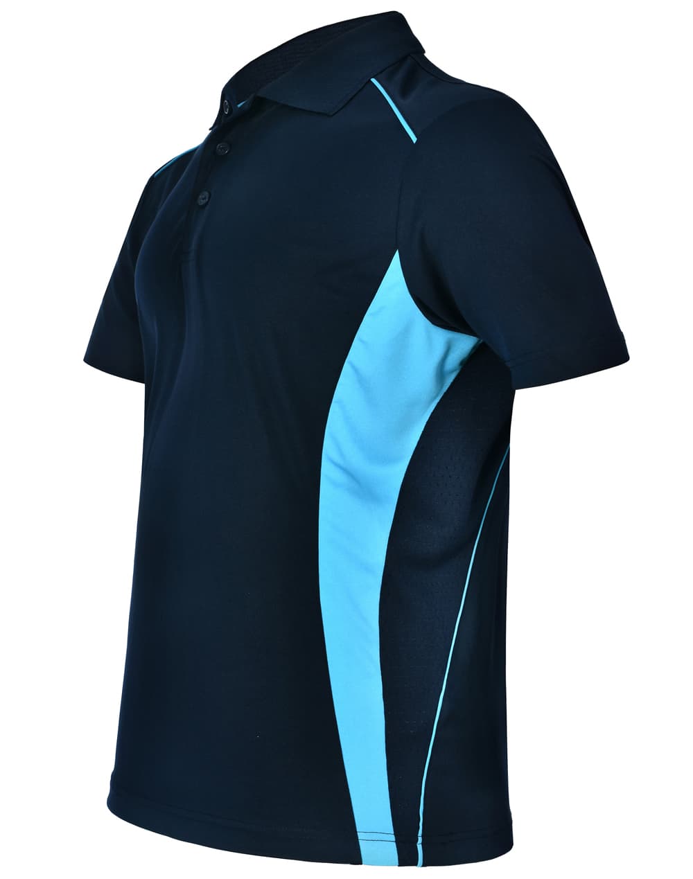 Mens Cooldry S/S Contrast Interlock Polo [53-PS79]