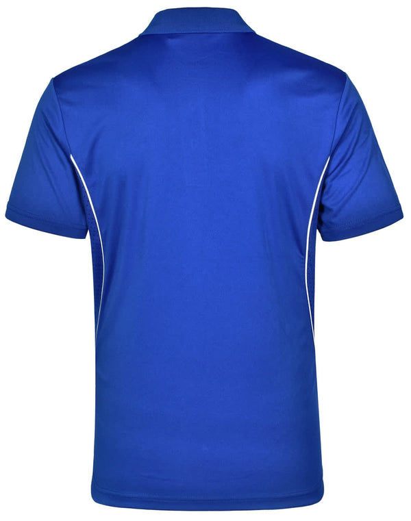 Mens Cooldry S/S Contrast Interlock Polo [53-PS79]