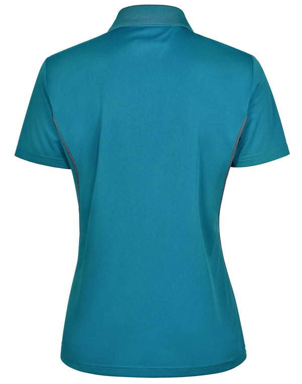 Ladies Cooldry S/S Contrast Interlock Polo [53-PS80]