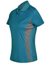 Ladies Cooldry S/S Contrast Interlock Polo [53-PS80]