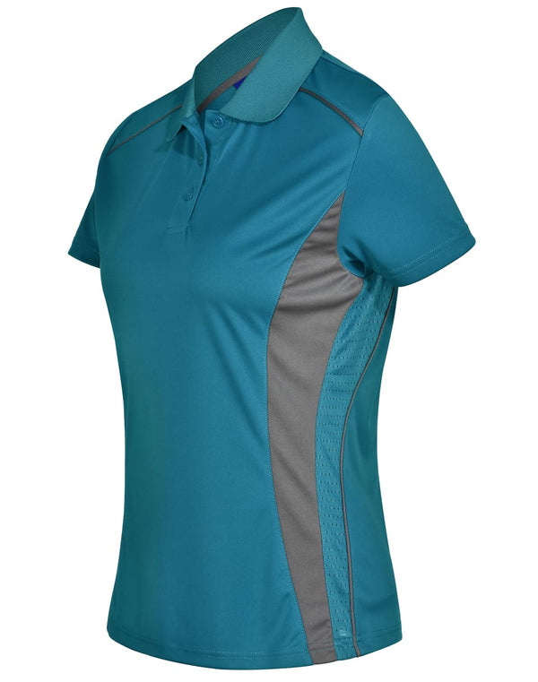 Ladies Cooldry S/S Contrast Interlock Polo [53-PS80]