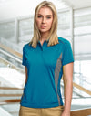 Ladies Cooldry S/S Contrast Interlock Polo [53-PS80]