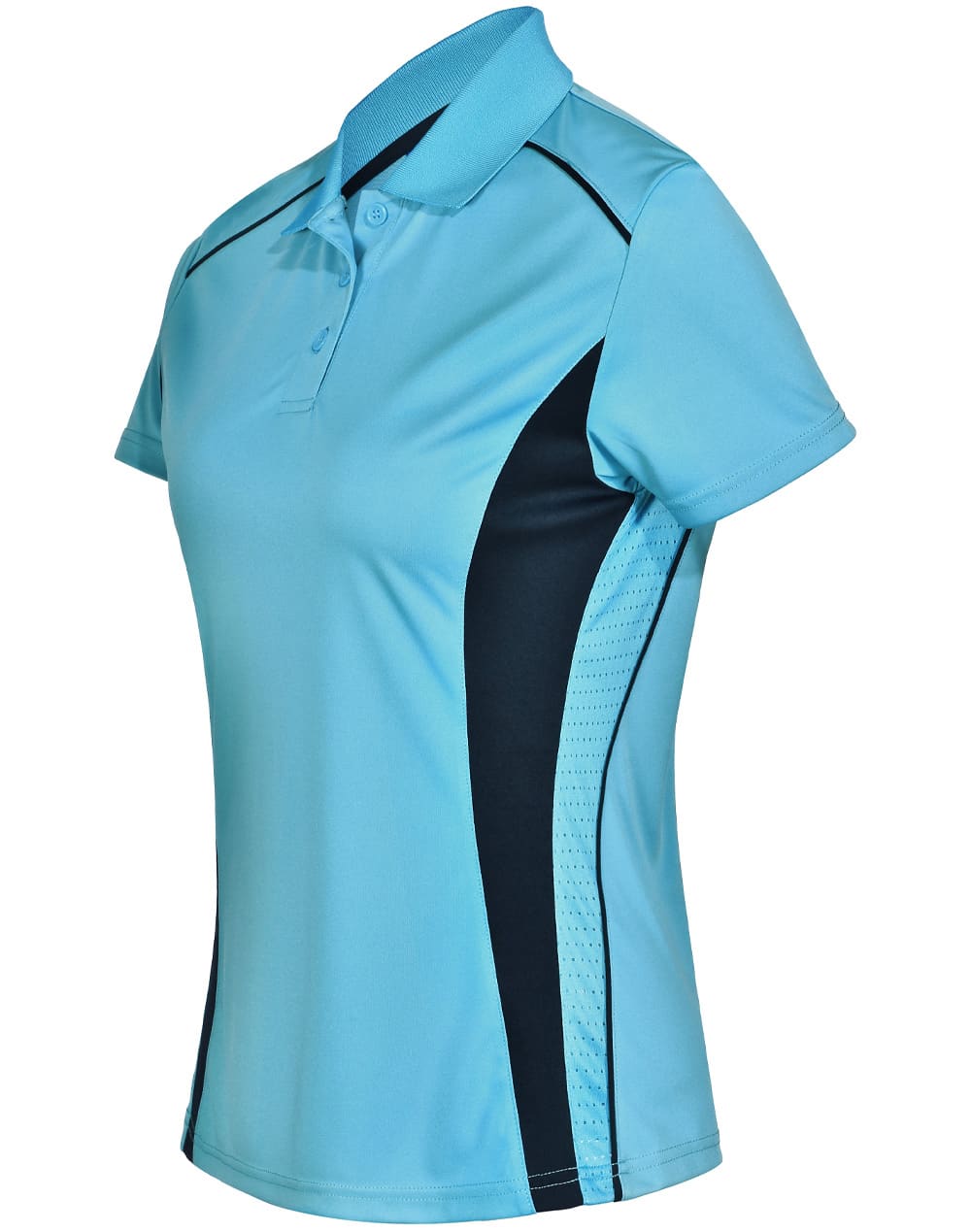 Ladies Cooldry S/S Contrast Interlock Polo [53-PS80]