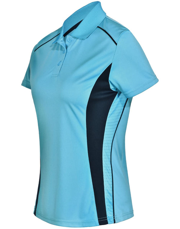 Ladies Cooldry S/S Contrast Interlock Polo [53-PS80]