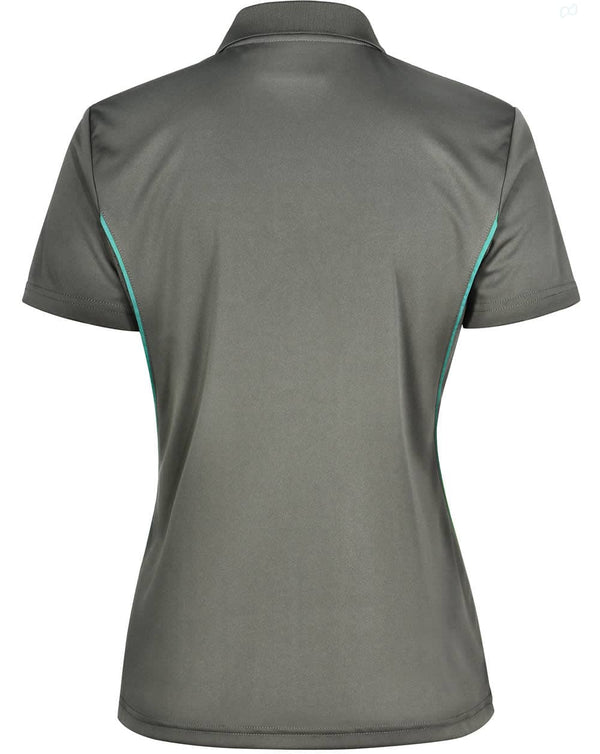 Ladies Cooldry S/S Contrast Interlock Polo [53-PS80]