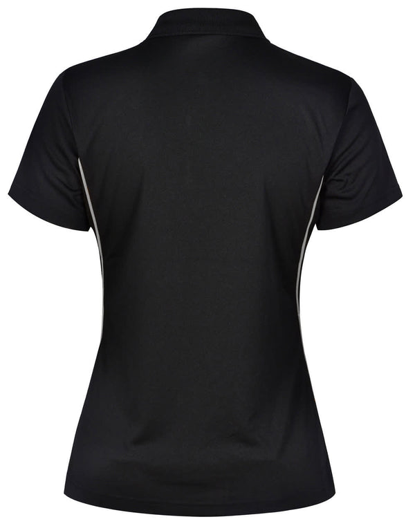 Ladies Cooldry S/S Contrast Interlock Polo [53-PS80]