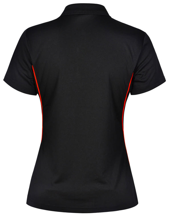 Ladies Cooldry S/S Contrast Interlock Polo [53-PS80]