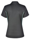 Ladies Cooldry S/S Contrast Interlock Polo [53-PS80]