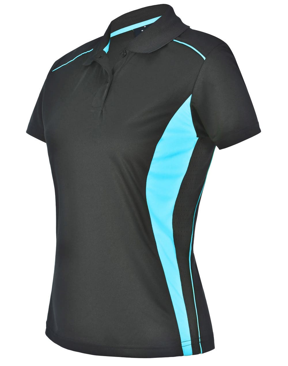 Ladies Cooldry S/S Contrast Interlock Polo [53-PS80]