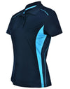 Ladies Cooldry S/S Contrast Interlock Polo [53-PS80]