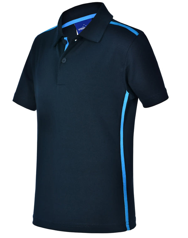 Kids Ultra Dry Short Sleeve Contrast Polo [53-PS83K]