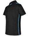 Mens rapid cool short sleeve contrast polo [53-PS83]