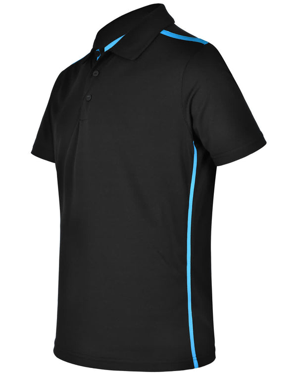Mens rapid cool short sleeve contrast polo [53-PS83]
