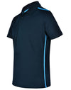 Mens rapid cool short sleeve contrast polo [53-PS83]